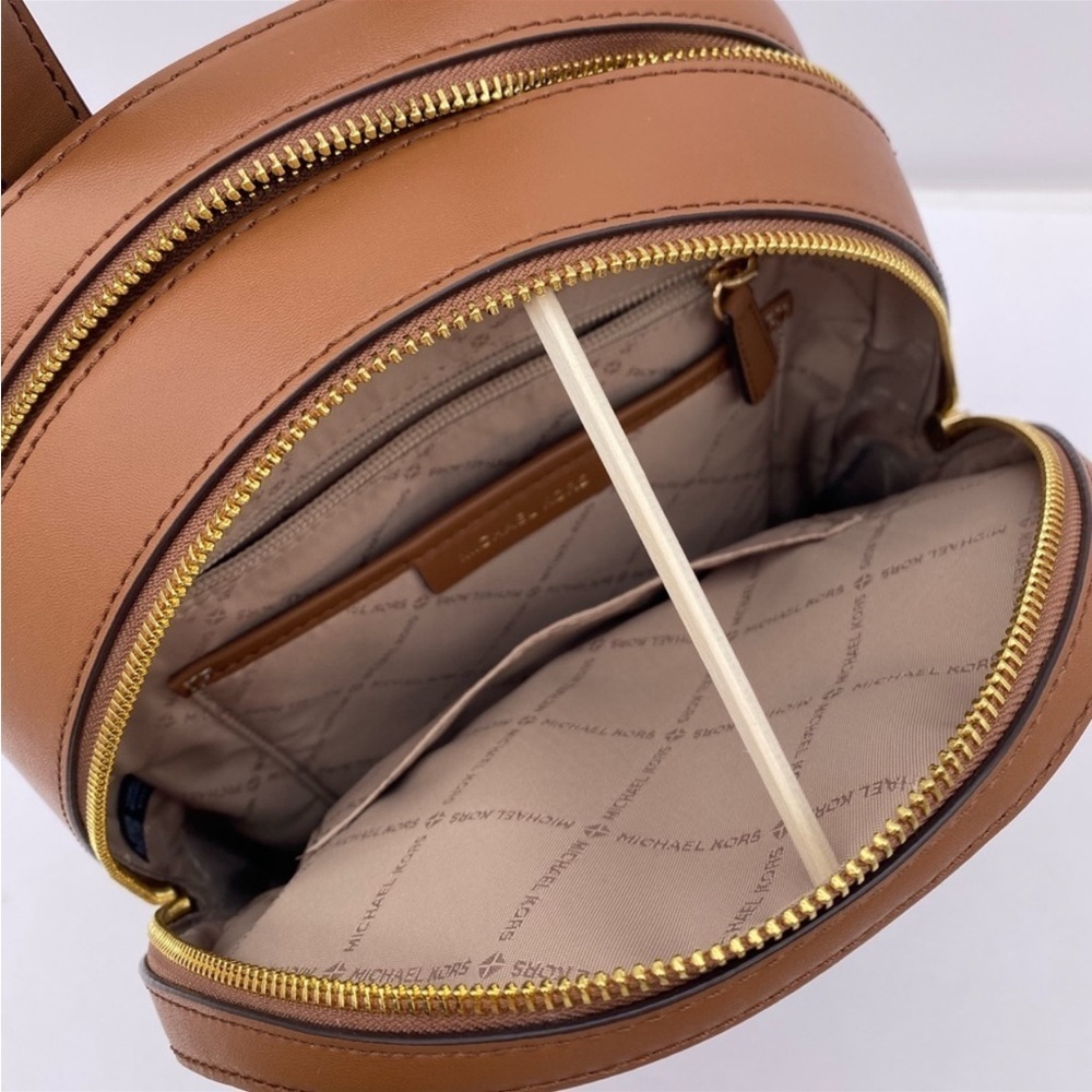 MICHAEL KORS JAYCEE MEDIUM BACKPACK BROWN SIGNATURE COLOR - Picture 5 of 11